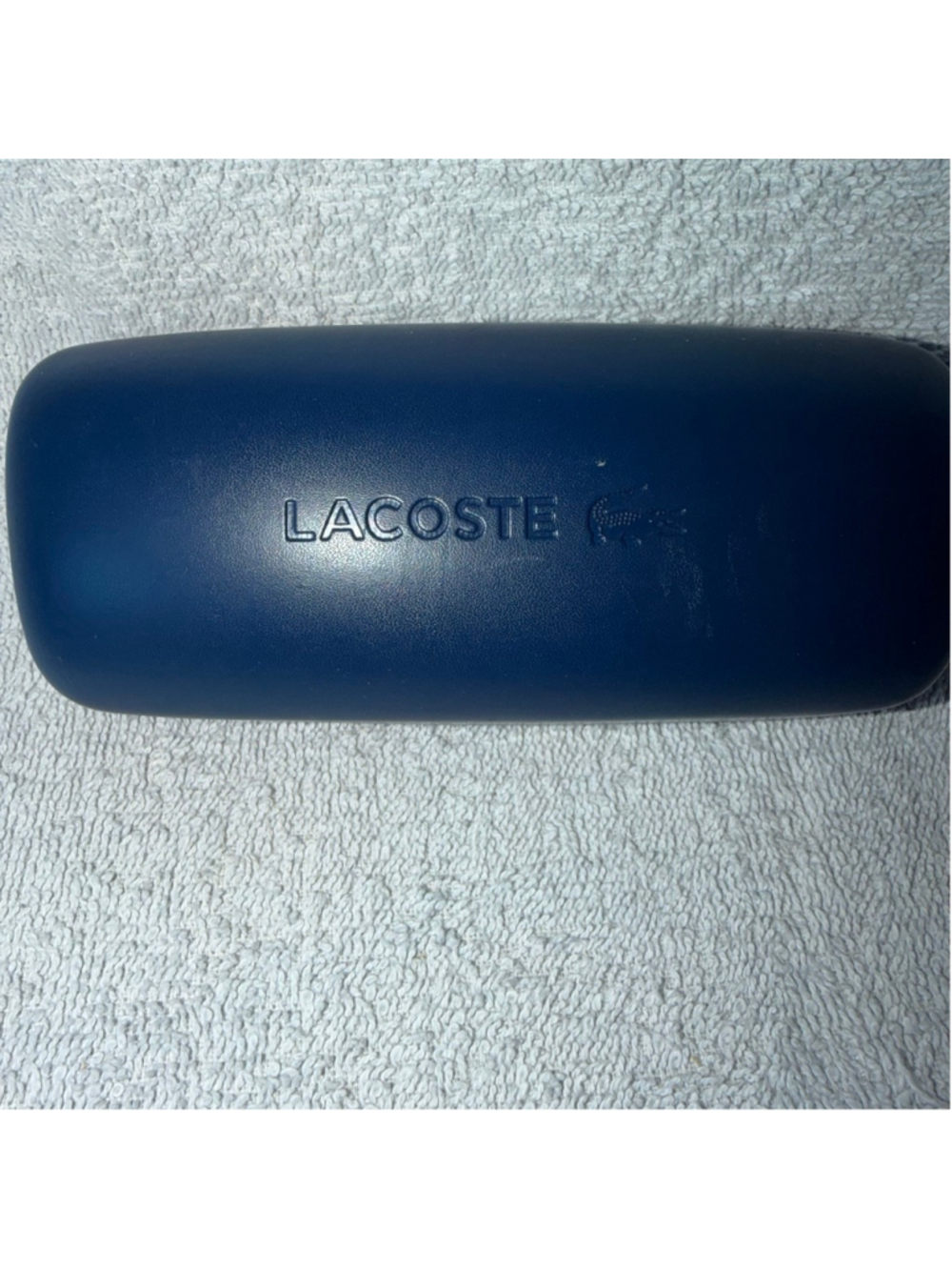 Lacoste Dark Blue Clamshell Hard Sunglasses Eyeglasses Storage Case